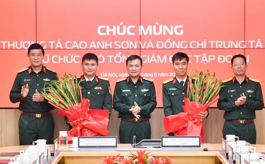 Bộ Quốc phòng bổ nhiệm 2 Phó Tổng Giám đốc Tập đoàn Viettel