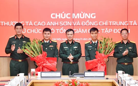 Bộ Quốc phòng bổ nhiệm 2 Phó Tổng Giám đốc Tập đoàn Viettel