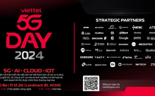 50 thương hiệu công nghệ lớn tham gia 5G Day vào ngày 17/12 tới tại Tp. Hồ Chí Minh