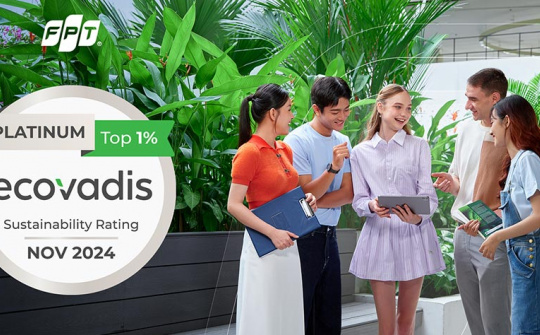 FPT tại Pháp được EcoVadis xếp hạng Bạch kim về Phát triển Bền vững