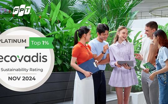 FPT tại Pháp được EcoVadis xếp hạng Bạch kim về Phát triển Bền vững