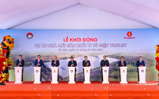 Khởi công nhà máy sản xuất ô tô điện ở Hà Tĩnh