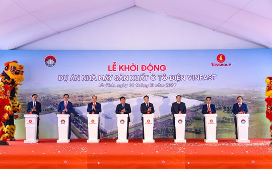 Khởi công nhà máy sản xuất ô tô điện ở Hà Tĩnh