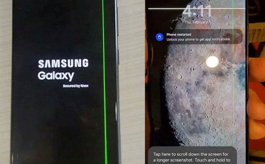 Galaxy S24 Ultra gặp lỗi sọc xanh màn hình