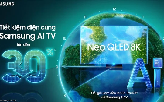 Samsung AI TV: Mỗi giờ xem đều là giờ Trái Đất nhờ tính năng AI Energy