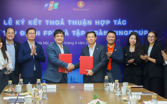 Vingroup và FPT ký thỏa thuận hợp tác thúc đẩy chuyển đổi xanh toàn diện