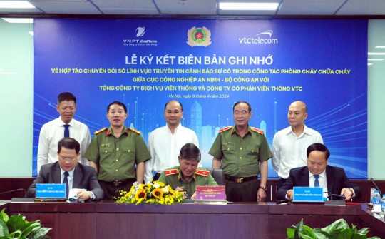 Hợp tác chuyển đổi số về cảnh báo Phòng cháy chữa cháy