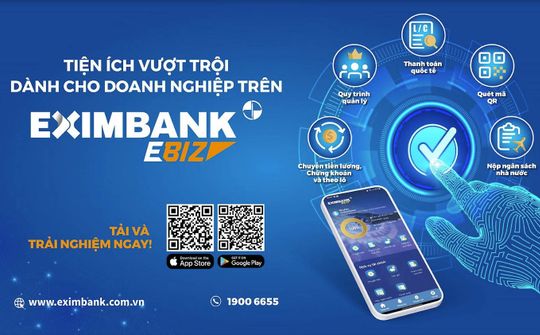 Mobile Banking Eximbank EBiz dành cho doanh nghiệp: quản lý tài chính mọi lúc mọi nơi