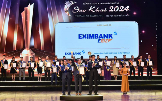 Eximbank vinh dự nhận giải thưởng Sao Khuê 2024