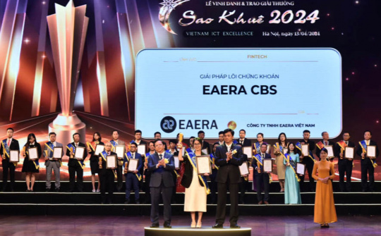 EAERA giành giải thưởng Sao Khuê 2024 với giải pháp lõi chứng khoán EAERA CBS