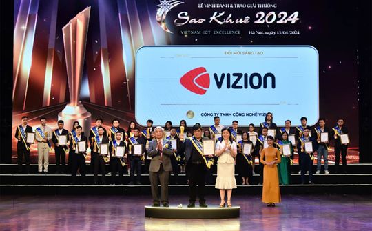 Doanh nghiệp startup Vizion đạt giải thưởng Sao Khuê 2024