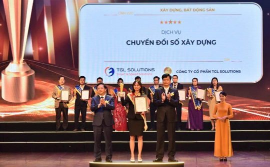 TGL Solutions khẳng định vị thế dẫn đầu trong lĩnh vực chuyển đổi số xây dựng với giải thưởng Sao Khuê được xếp hạng 5 sao