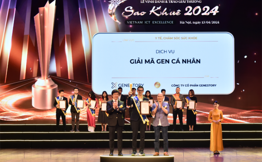 Dịch vụ giải mã Gen của GeneStory được vinh danh tại Sao Khuê 2024