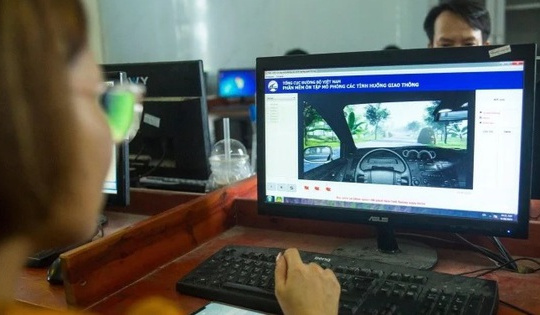 Từ 1/6 thi bằng lái xe được học lý thuyết trực tuyến