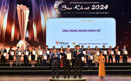 TPBank lập “hat-trick” giải thưởng tại Lễ vinh danh và trao giải thưởng Sao Khuê 2024