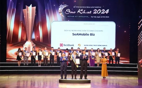 SeAMobile Biz của SeABank được vinh danh tại giải thưởng Sao Khuê 2024