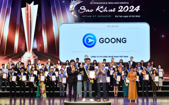 Goong Map được đạt giải thưởng Sao Khuê 2024 ngay năm đầu tham dự