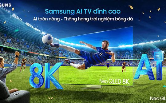 Samsung AI TV tung ưu đãi lớn mùa EURO 2024