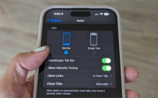 Cài đặt Safari giúp chuyển đổi giữa các trang web dễ dàng hơn