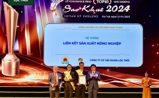 Hệ thống Farm ERP của Lộc Trời đạt Top 10 Giải thưởng Sao Khuê 2024