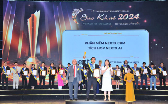 Kỷ nguyên công nghệ AI, NextX CRM giải thưởng Sao Khuê 2024 Giải pháp quản lý doanh nghiệp toàn diện