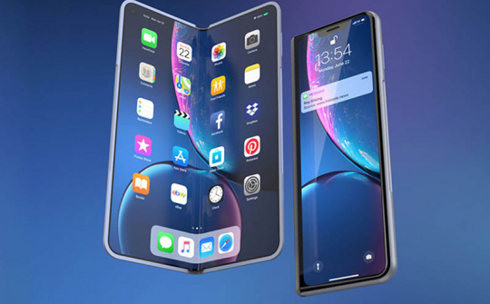 iPhone gập có thể mang thiết kế độc đáo