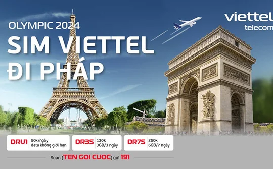 Viettel ưu đãi data Roaming không giới hạn tại Olympic Paris 2024