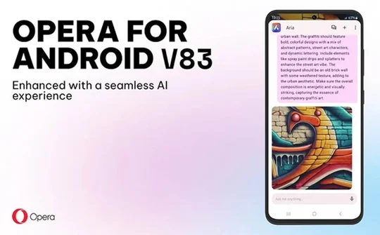 Trình duyệt Opera cho Android cho phép sáng tạo ảnh bằng AI