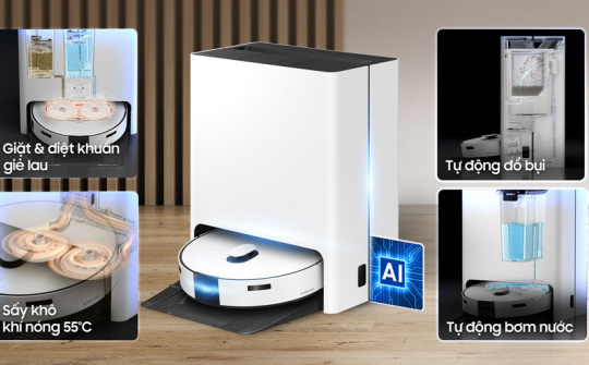 Samsung ra mắt Bespoke Jet Bot - robot "toàn trình" mới với công nghệ AI