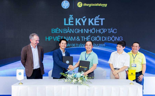 HP Việt Nam hợp tác với Thế Giới Di Động, phát triển ngành bán lẻ