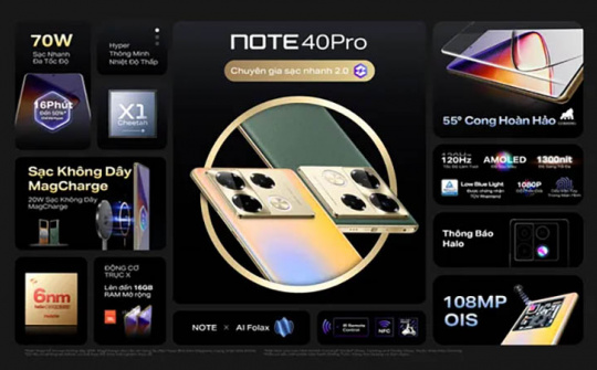 Infinix Note 40 Pro ra mắt thị trường Việt Nam với giá 5,99 triệu đồng