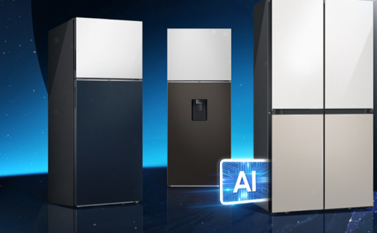 Samsung ra mắt tủ lạnh Side by Side trang bị công nghệ AI
