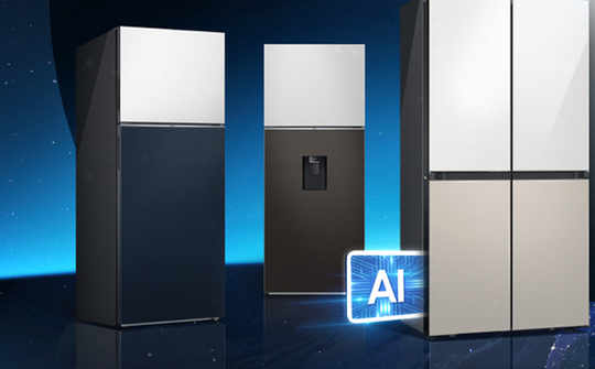 Samsung ra mắt tủ lạnh Side by Side trang bị công nghệ AI