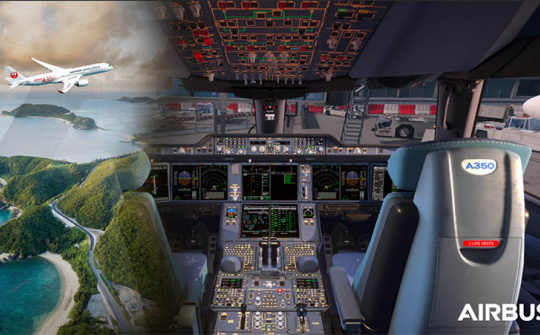 Japan Airlines ký kết đặt mua Thiết bị huấn luyện quy trình bay bằng công nghệ thực tế ảo cho máy bay A350