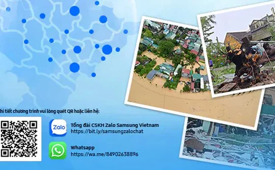 Samsung hỗ trợ khách hàng bị ảnh hưởng bởi cơn bão YAGI