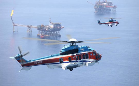 Đội trực thăng Super Puma của Tổng công ty Trực thăng Việt Nam đạt 75.000 giờ bay