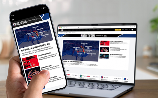 NBA và AWS công bố hợp tác, mở ra kỷ nguyên sáng tạo trong lĩnh vực bóng rổ