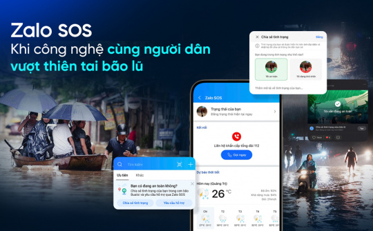 Gần 70 nghìn người dân "kêu khó" qua Zalo SOS vì bão Bualoi