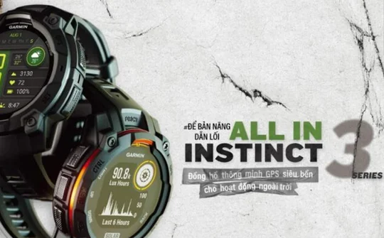 Garmin Instinct 3 Series lên kệ tại Việt Nam, giá từ 12,29 triệu đồng