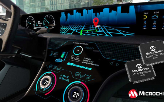 Microchip ra mắt bộ điều khiển màn hình cảm ứng ATMXT3072M1 và ATMXT2496M1