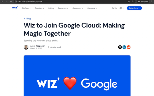 Alphabet mua lại Wiz với giá 32 tỉ USD