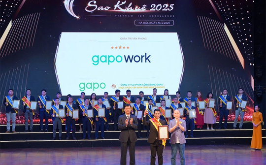 Sao Khuê 2025 vinh danh GapoWork - Đột phá số hóa quản trị doanh nghiệp