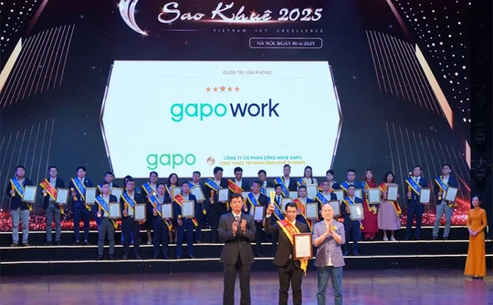 Sao Khuê 2025 vinh danh GapoWork - Đột phá số hóa quản trị doanh nghiệp