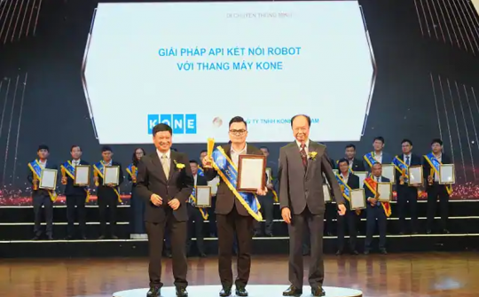 Giải pháp Kết nối Robot API với Thang máy KONE đạt giải thưởng Sao Khuê 2025