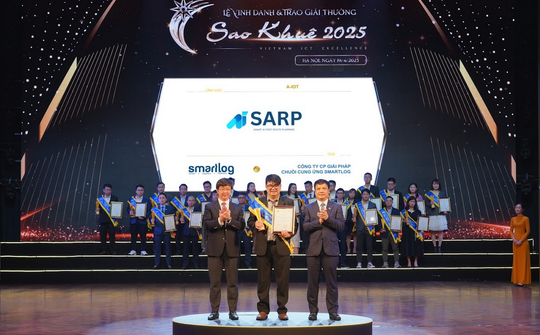 Smartlog chinh phục Sao Khuê 2025 với giải pháp “SARP” hoạch định tuyến vạn tải ứng dụng AI
