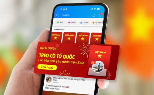 Mừng Đại lễ, Zalo cập nhật 9 bộ giao diện biểu tượng của đất nước