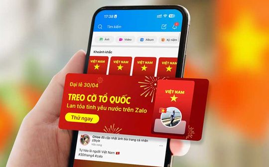 Mừng Đại lễ, Zalo cập nhật 9 bộ giao diện biểu tượng của đất nước