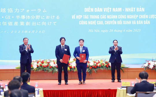 Việt Nam - Nhật Bản đẩy mạnh hợp tác trong các ngành công nghiệp chiến lược