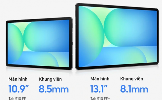 Samsung ra mắt bộ đôi máy tính bảng Galaxy Tab S10 FE và FE+