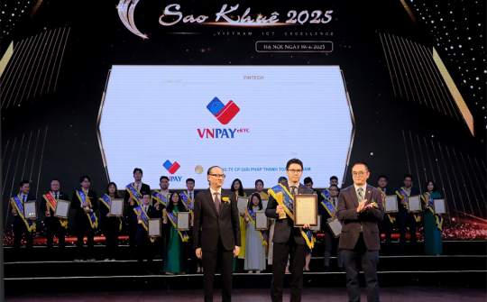 Giải pháp VNPAY eKYC đạt danh hiệu Sản phẩm xuất sắc tại Giải thưởng Sao Khuê 2025